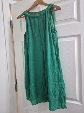 Harper Green Sleeveless Mini Dress